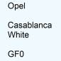 Preview: Opel, Casablanca White, GF0.